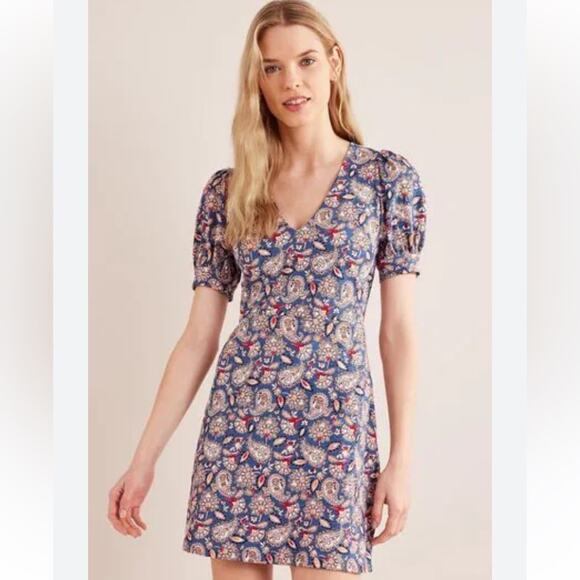 NWT Boden‎ V-Neck Jersey Mini Dress - Picture 2 of 8